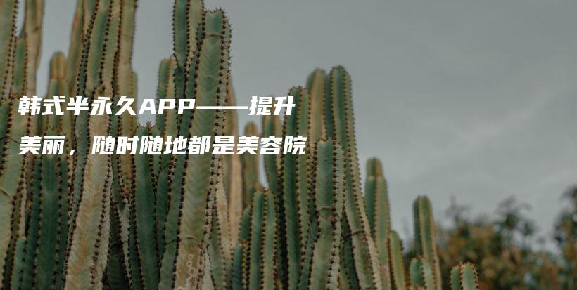 韩式半永久APP——提升美丽，随时随地都是美容院插图