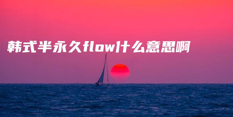 韩式半永久flow什么意思啊插图