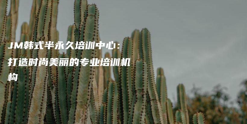 JM韩式半永久培训中心：打造时尚美丽的专业培训机构插图