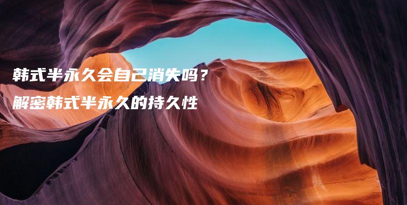 韩式半永久会自己消失吗？解密韩式半永久的持久性插图