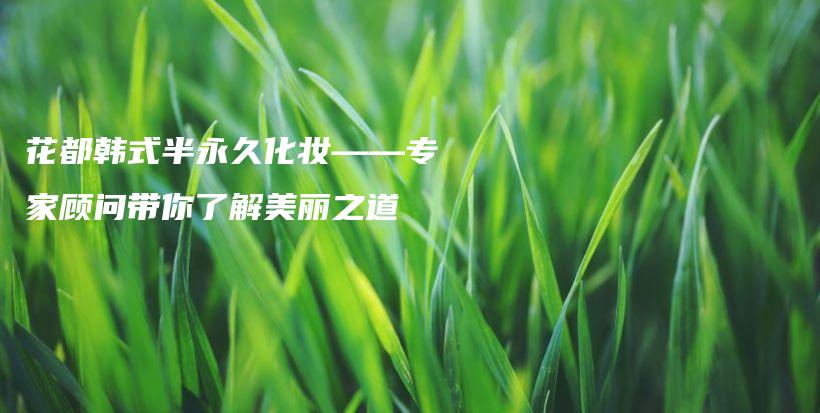 花都韩式半永久化妆——专家顾问带你了解美丽之道插图