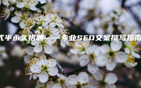 韩式半永久招聘——专业SEO文案撰写指南