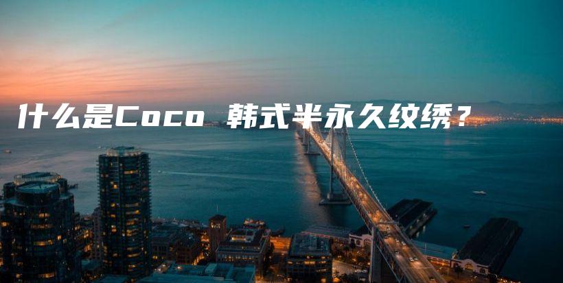 什么是Coco 韩式半永久纹绣？插图