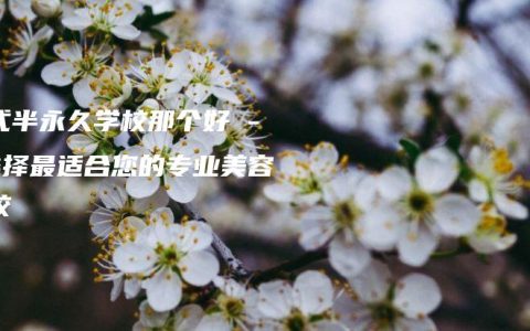 韩式半永久学校那个好 – 选择最适合您的专业美容学校