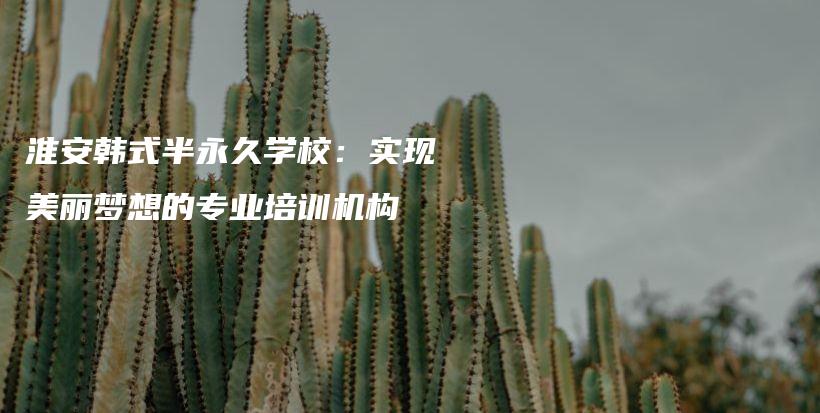 淮安韩式半永久学校：实现美丽梦想的专业培训机构插图