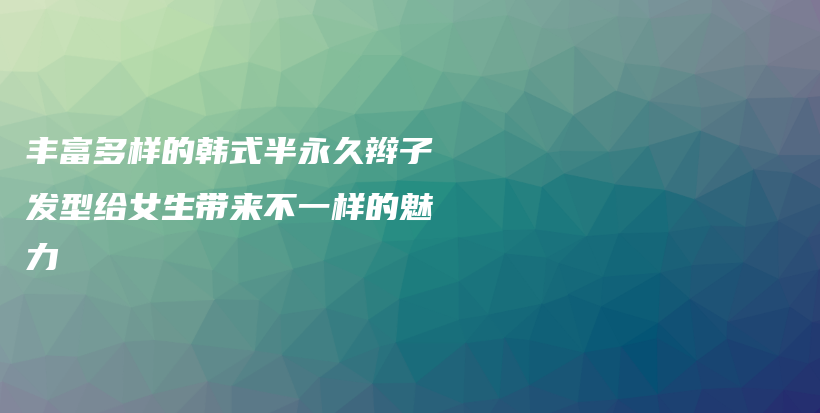 丰富多样的韩式半永久辫子发型给女生带来不一样的魅力插图