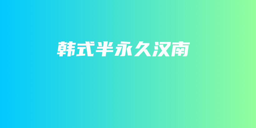 韩式半永久汉南插图